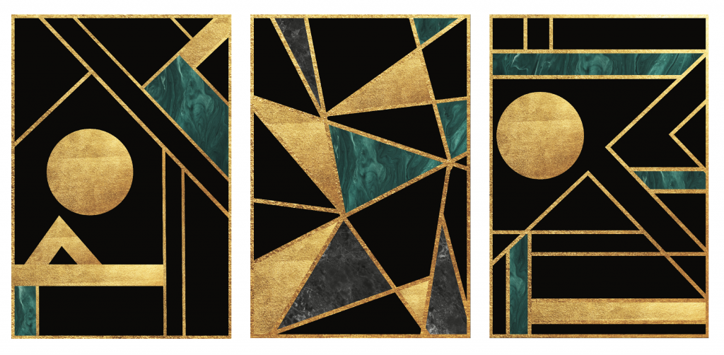PALC-69 ARES Abstract Geometric Acrylic Mirror Prints