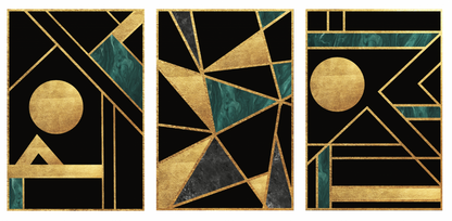 PALC-69 ARES Abstract Geometric Acrylic Mirror Prints