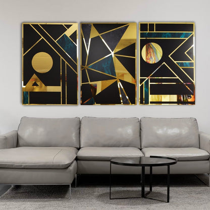 PALC-69 ARES Abstract Geometric Acrylic Mirror Prints