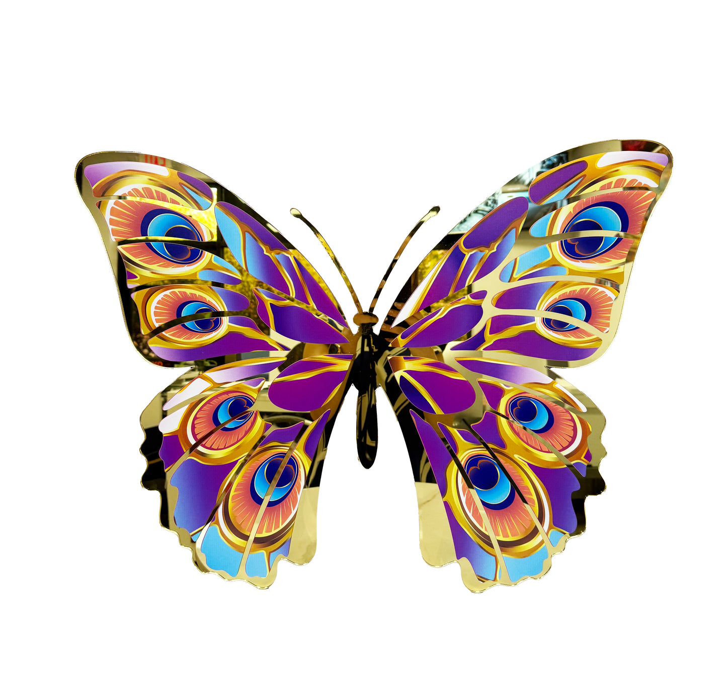 B-10 BUTTERFLY MIRROR DECOR