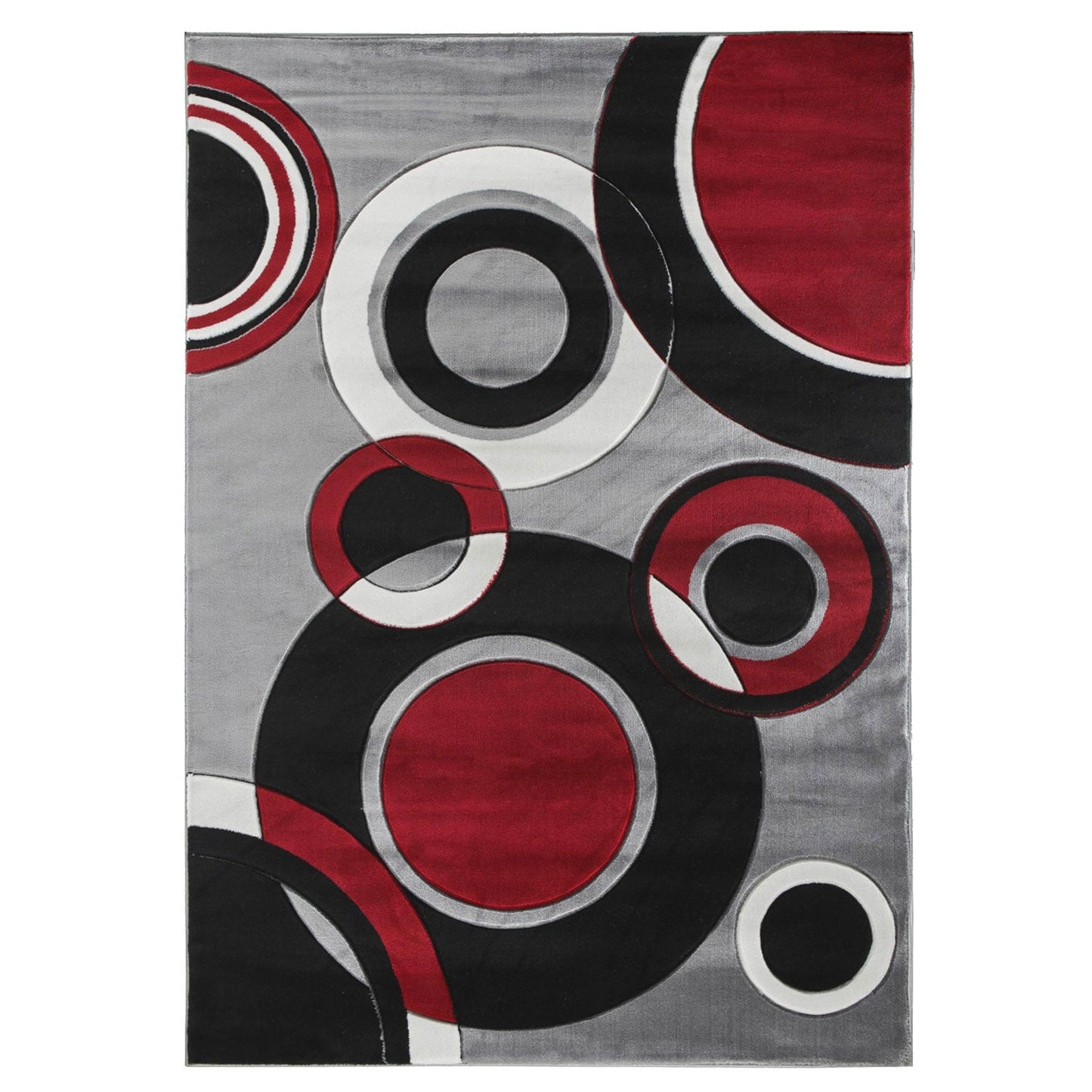 GRMI24 BANE Grey and Black Polypropylene Area Rug