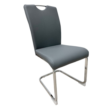 SALEM Grey Dining Chair With Top Handle