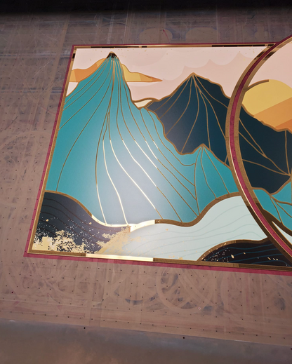 CATO Abstract Mountains Acrylic Mirror Prints