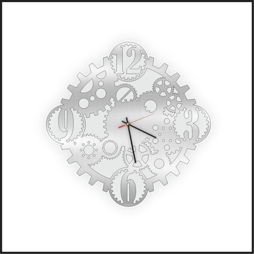 CRIO Machine Acrylic Mirror Art Wall Clock