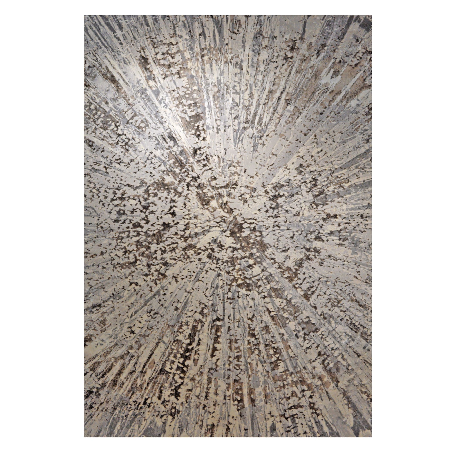 GS-8073 GRY FLORANCE Collection Grey and Beige Glam Rug