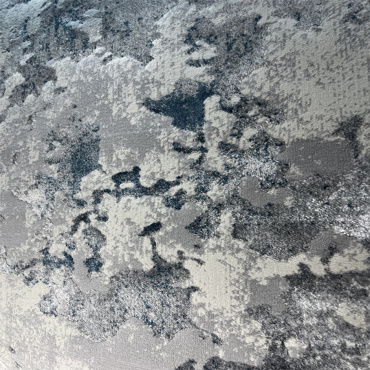 FLORANCE Collection Grey and Blue Abstract Rug