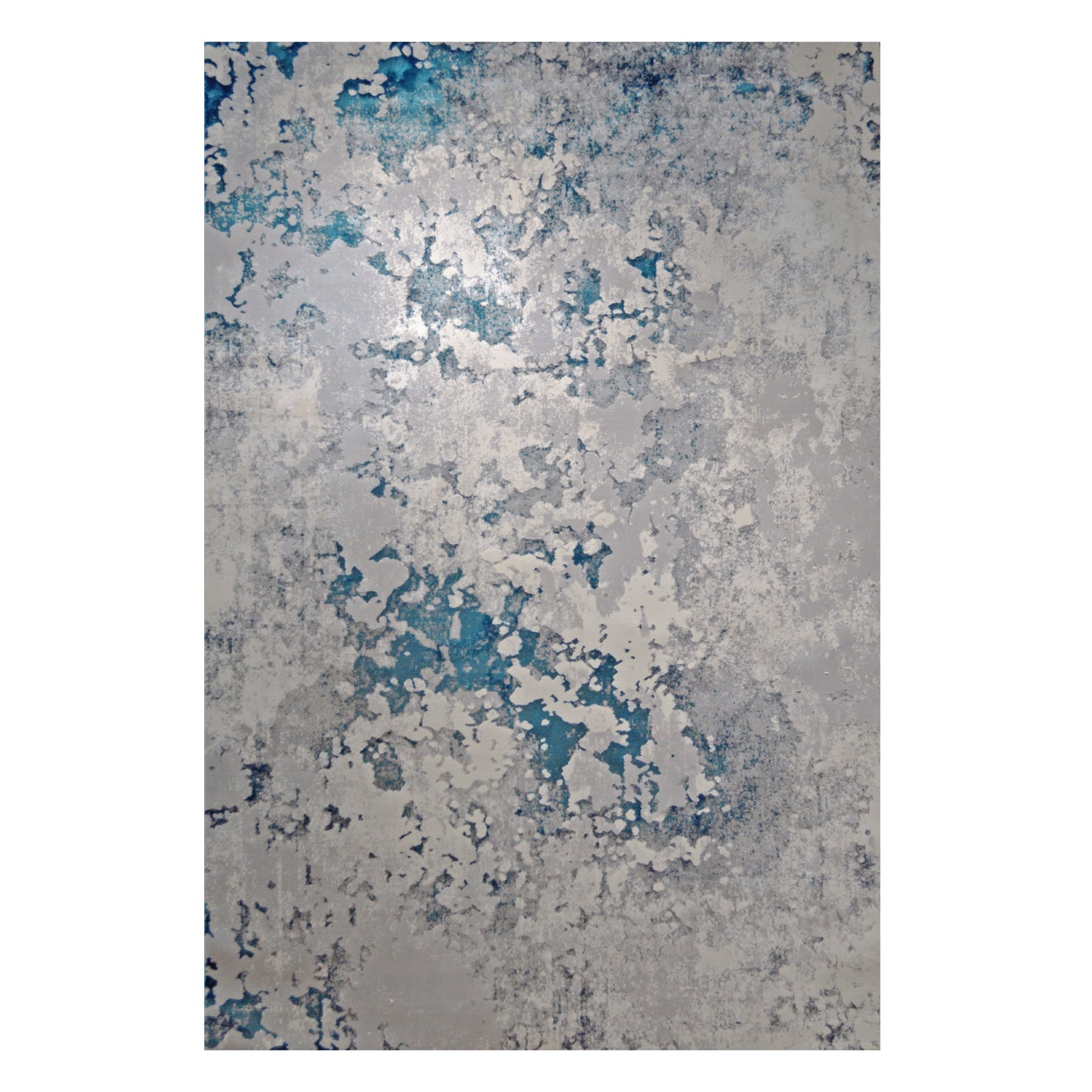 FLORANCE Collection Grey and Blue Abstract Rug