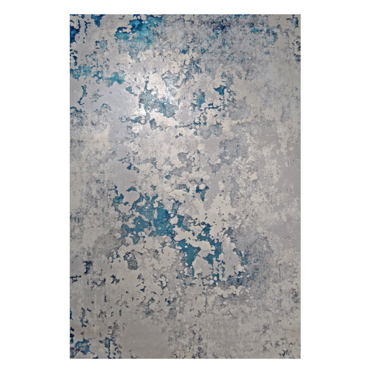 GS-5737 BLU FLORANCE Collection Grey and Blue Abstract Rug