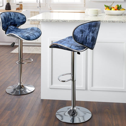 ALAN Adjustable Barstool Blue Jean