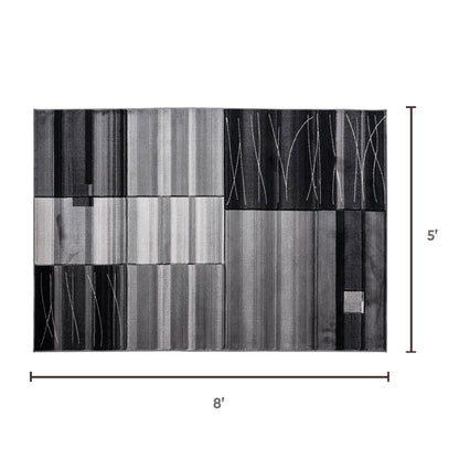 GRGM16 JADEN Grey Black Beige Polypropylene Area Rug
