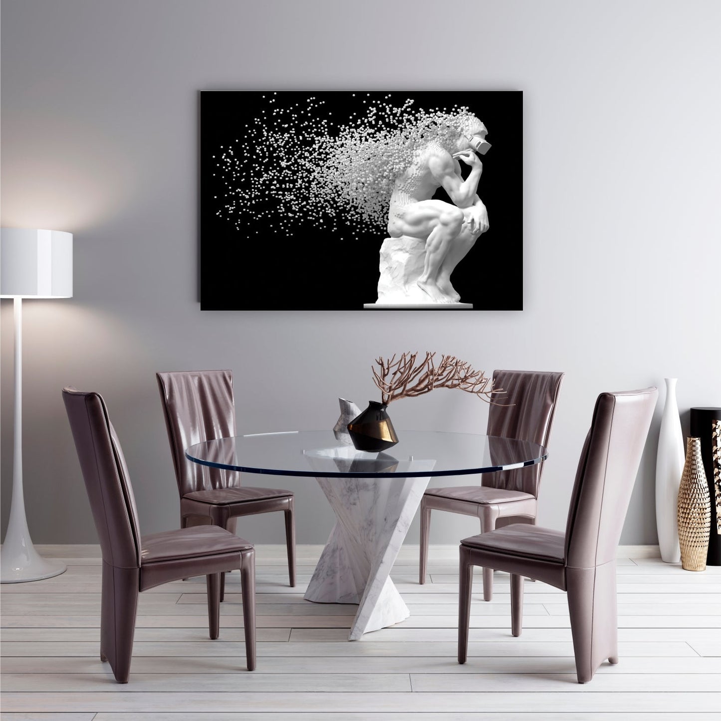 HOMME Thinking Man Modern Wall Art TG
