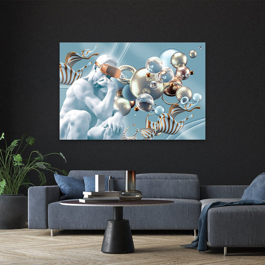 ECHO Abstract Symphony Spheres Modern Wall Art TG