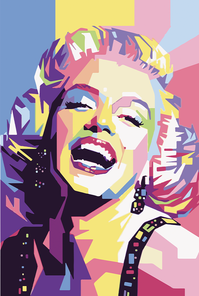 DIVA Marilyn Mosaic Pop Modern Wall Art TG