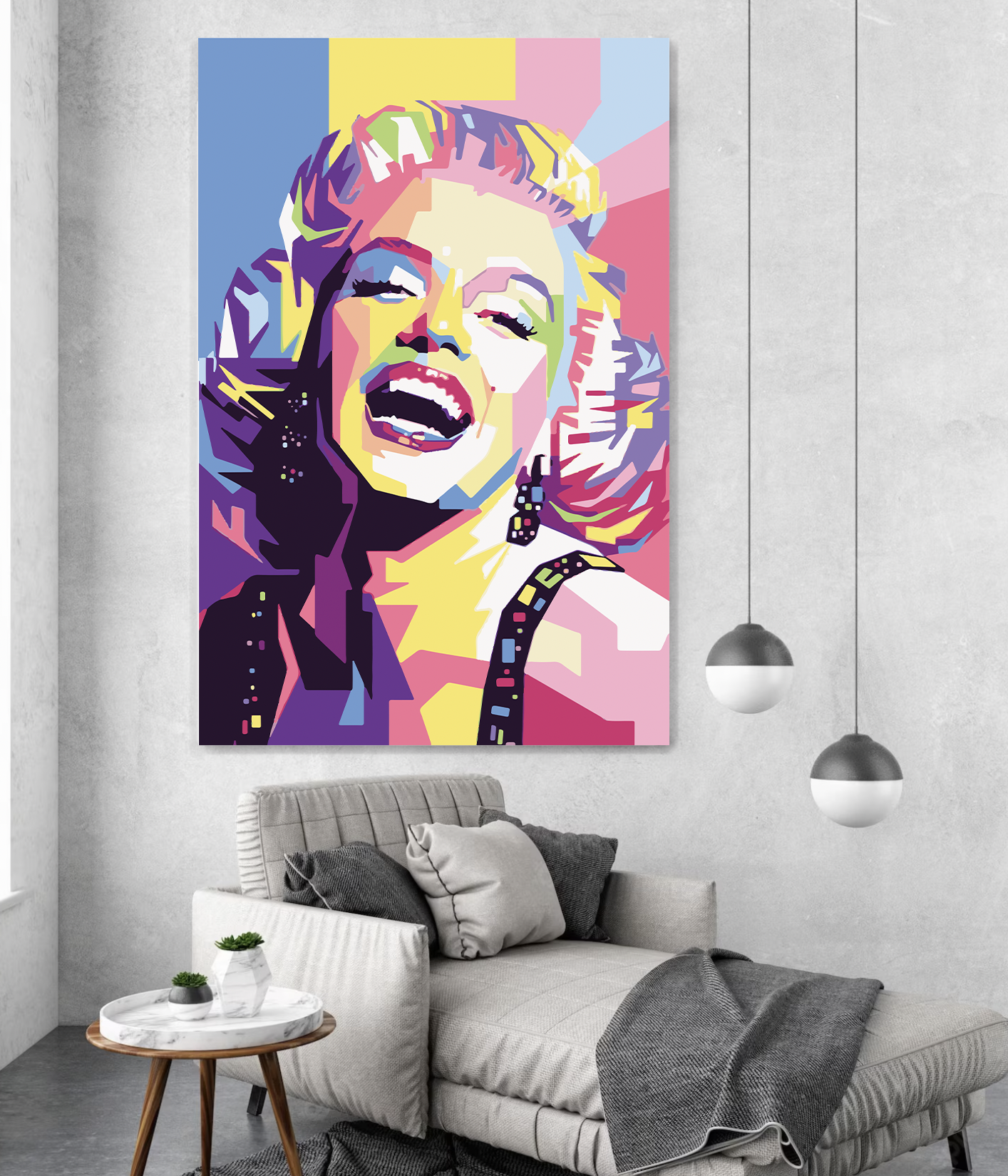 DIVA Marilyn Mosaic Pop Modern Wall Art TG