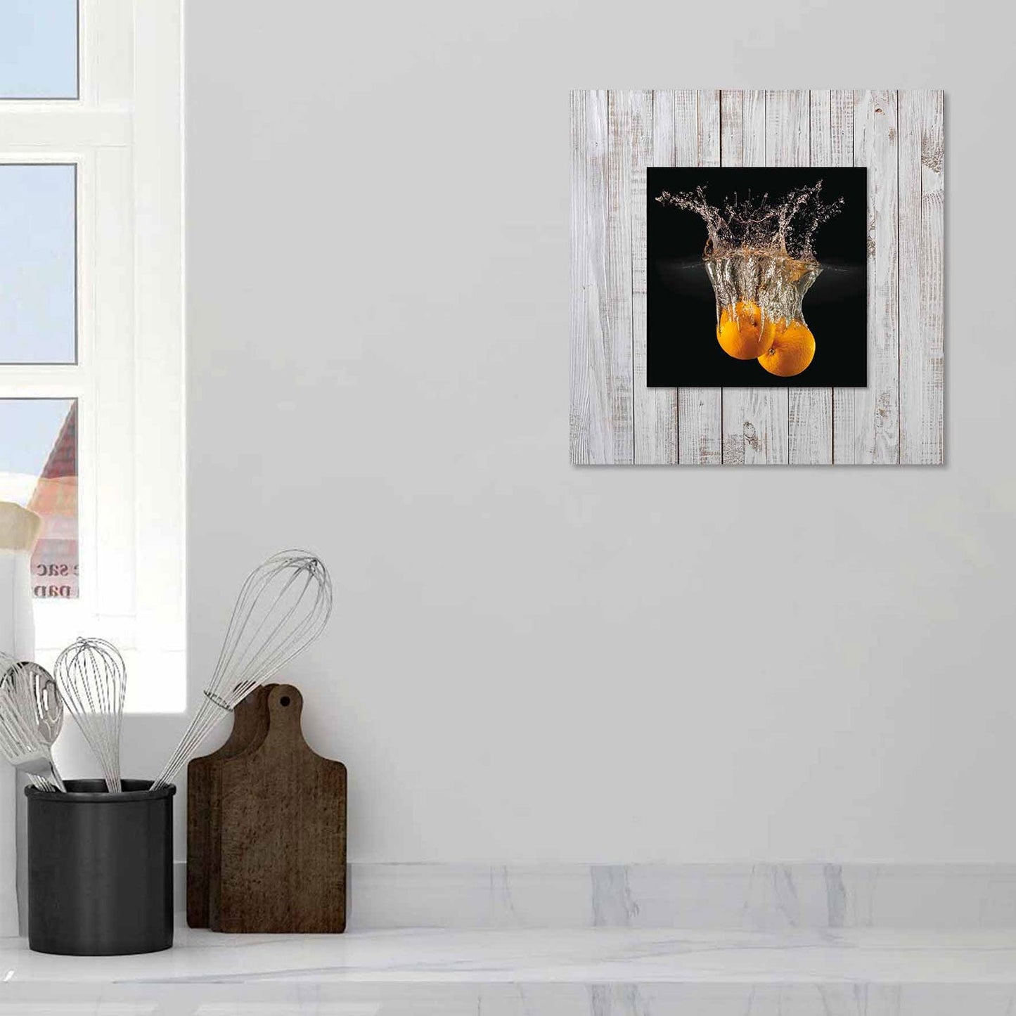 VEXOR Orange with Background Fine Acrylic Wall Art