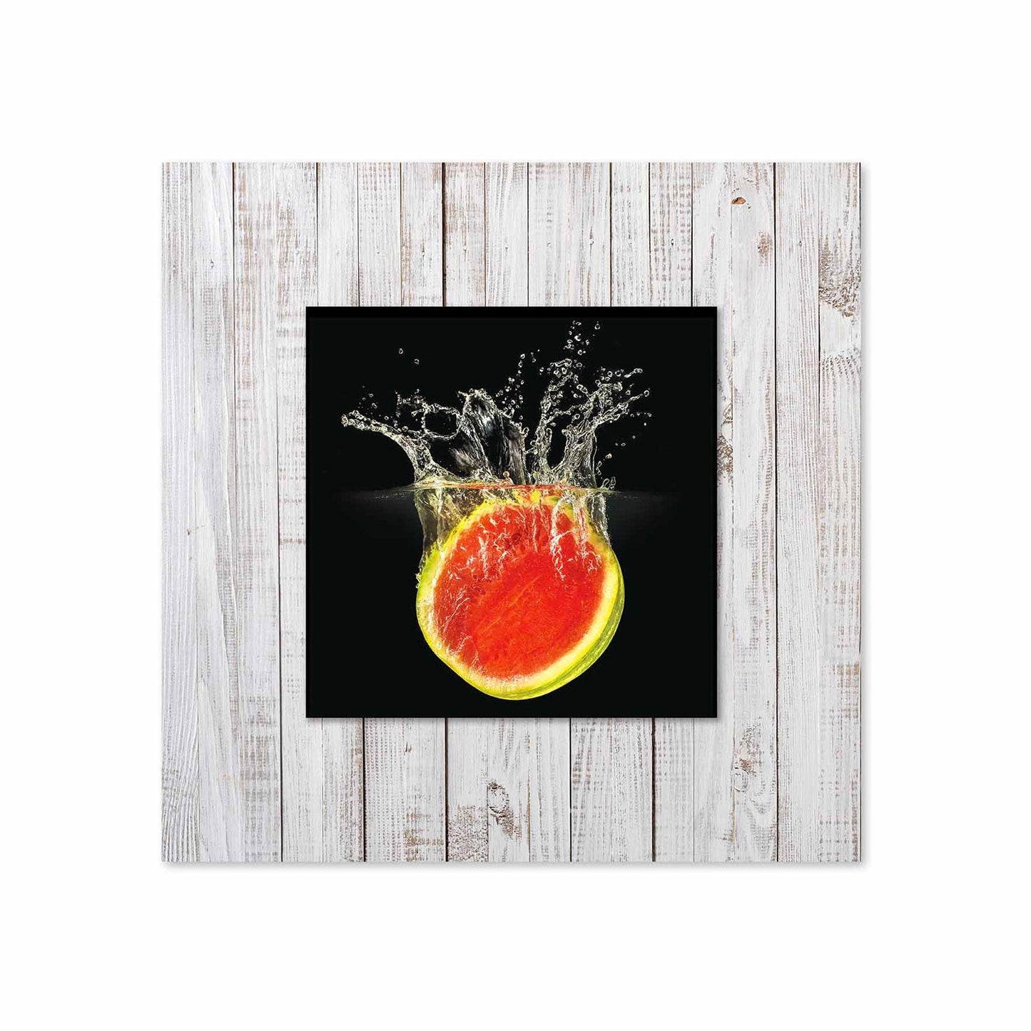 LYTOR Watermelon with Background Fine Acrylic Wall Art