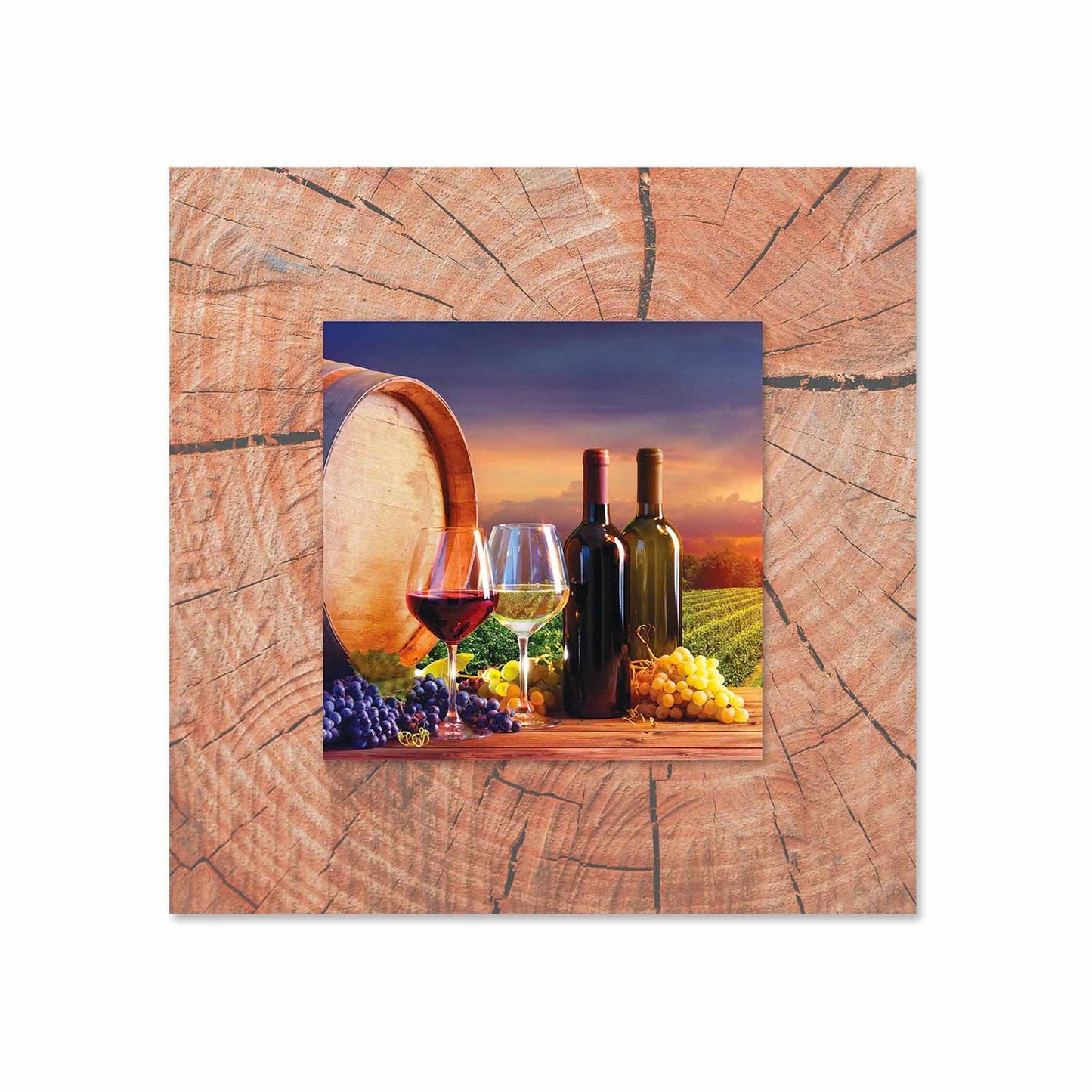 TREXO Vineyard with Background Miniature Fine Wall Art TG