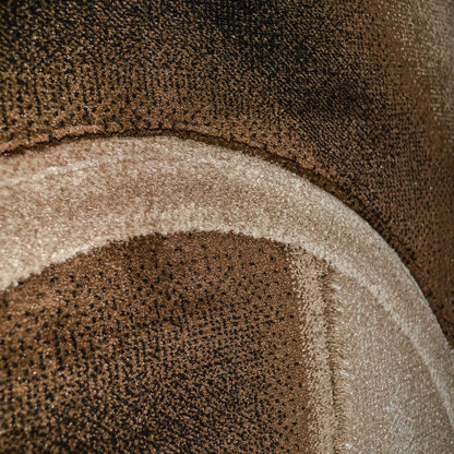 MOCHA Brown Beige Polypropylene Area Rug