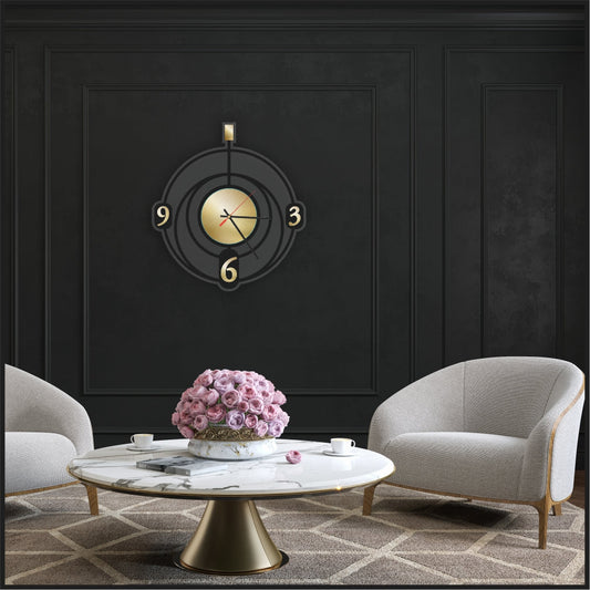 PENDULO Acrylic Mirror Art Wall Clock