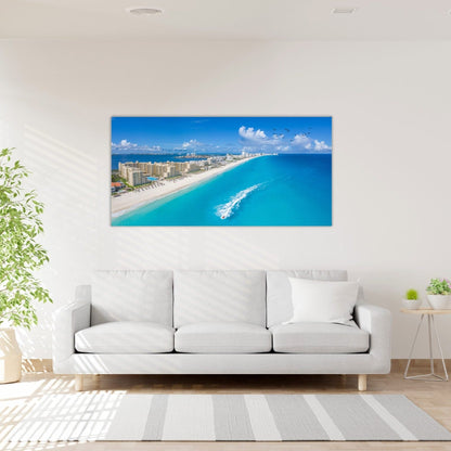 RIPPLE Cancun Landscape View Wall Art Print TG