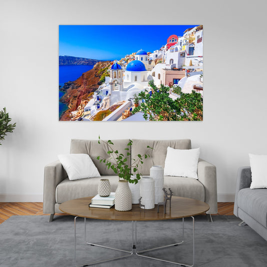 CALDERA Santorini Sunset Charm Modern Acrylic Wall Art