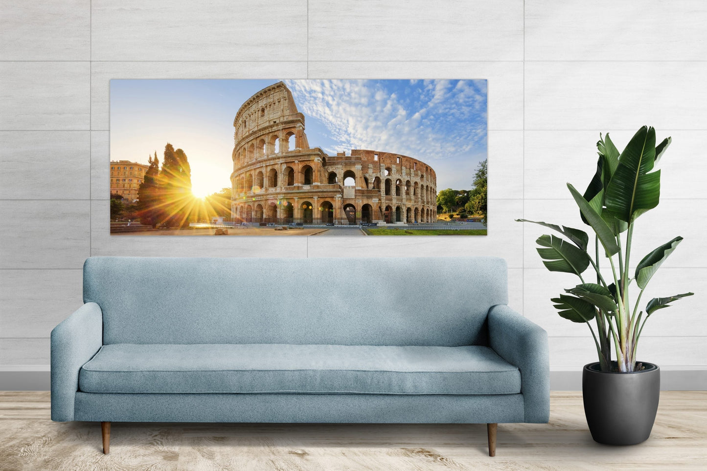 ROME Majestic Colosseum At Sunrise Wall Art Print TG