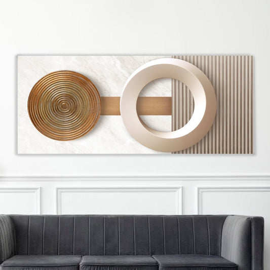 LONE Marble With Wooden Details Acrylic Wall Art Print