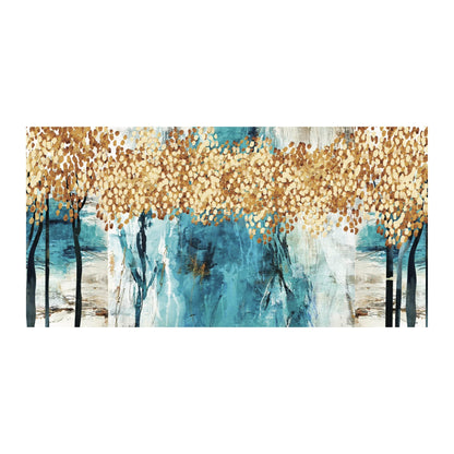 FOREST Abstract Golden Wall Art Print TG