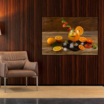 SUMMER Citrus Cocktail Modern Acrylic Wall Art