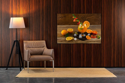 SUMMER Citrus Cocktail Modern Wall Art TG