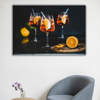 APEROL Cocktail Drink Modern Wall Art TG