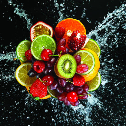 CITRIC Super Slow Motion Shot of Fresh Fruits with Splashing