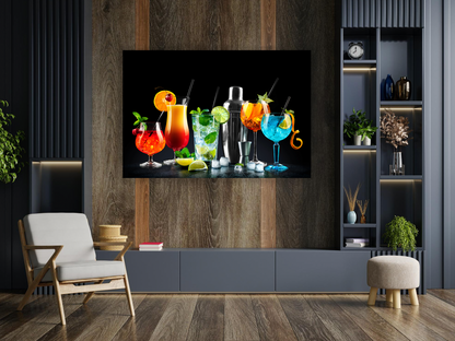 CITRUS Fruit Cocktail Modern Wall Art TG