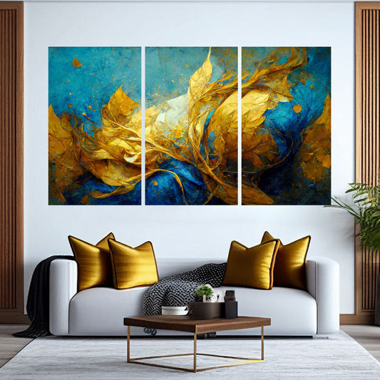 AUTUMN Abstract Foliage Modern Acrylic Wall Art