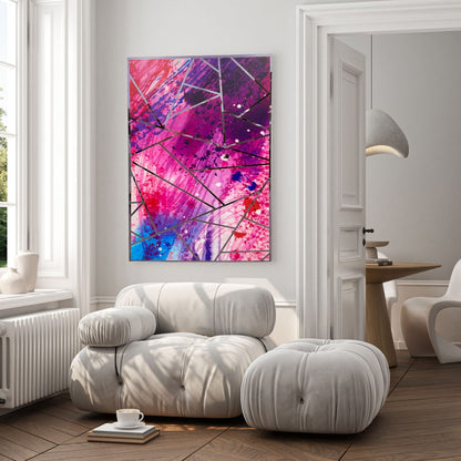 JUNO 3D Silver Radiant Design Acrylic Mirror Prints