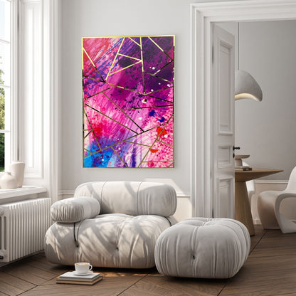 JUNO 3D Gold Radiant Design Acrylic Mirror Prints