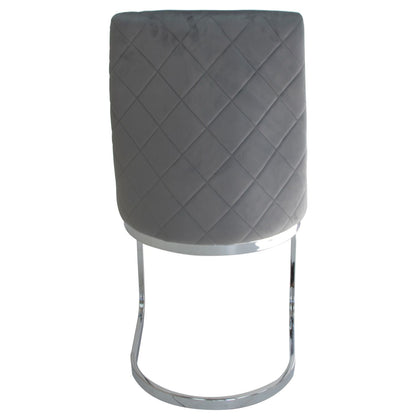 VELVET Light Grey Dining Chair