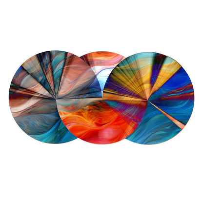 SILOR 3D Multicolor Laser Cut Circles Acrylic Prints