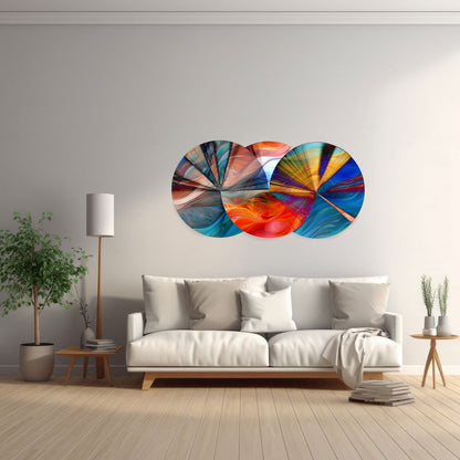 SILOR 3D Multicolor Laser Cut Circles Acrylic Prints