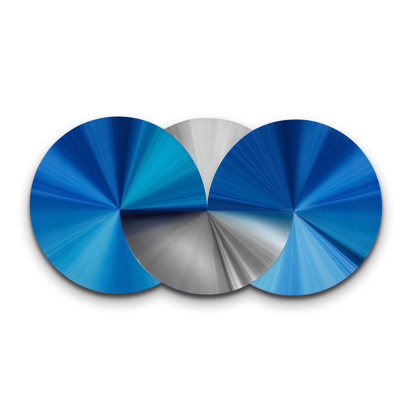 PALC-40 SILOR 3D Blue & Silver Laser Cut Circles Acrylic Prints