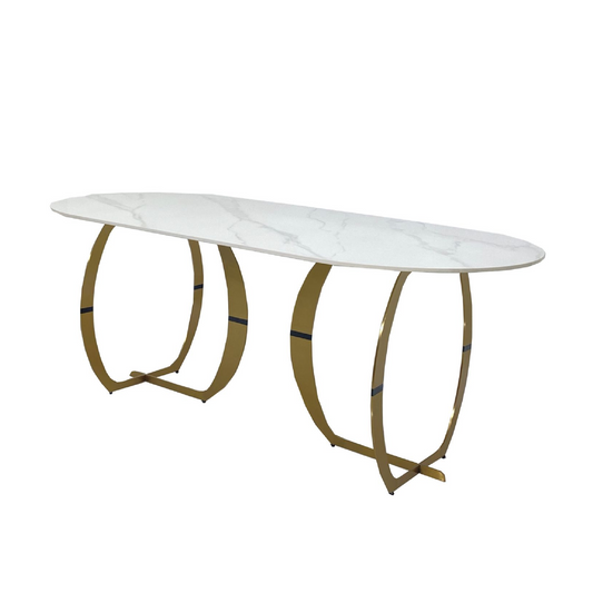 FINE Rectangular Dining Table Gold