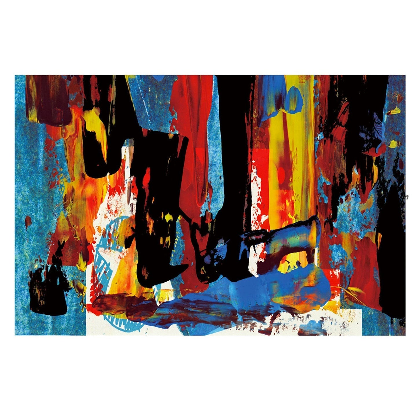 CRUZ Abstract Paint Acrylic Wall Art Print