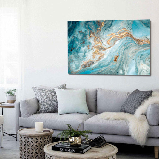 GALAXY Blue Milky Way Acrylic Wall Art Print