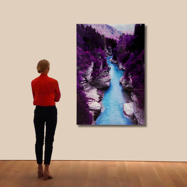 PURPLE Guadalupe River Acrylic Wall Art Print