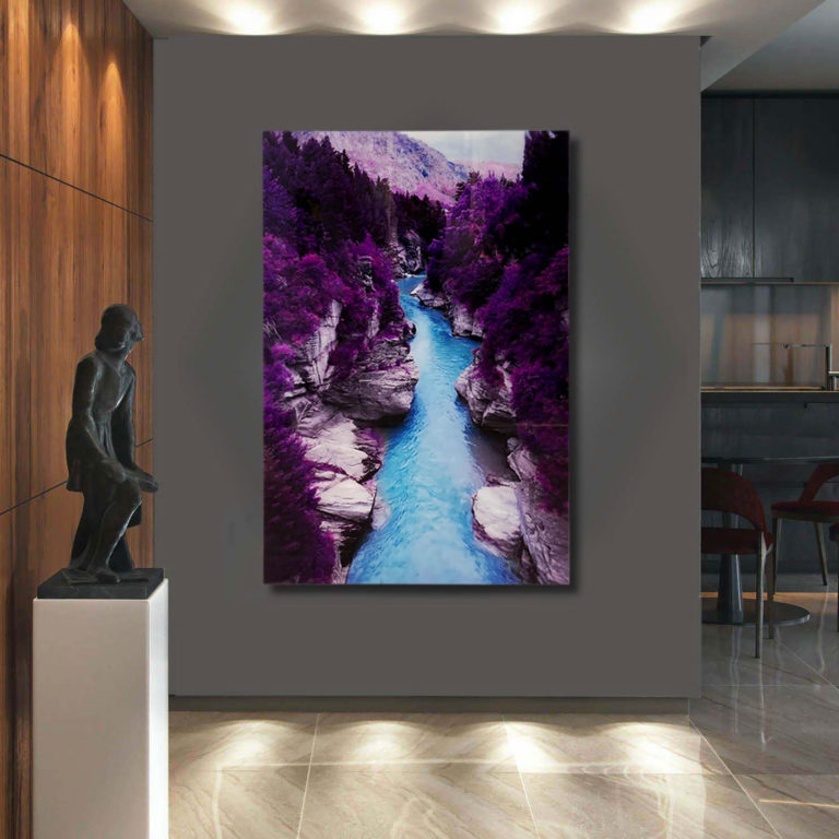 PURPLE Guadalupe River Acrylic Wall Art Print