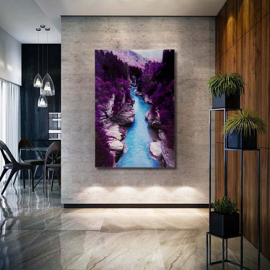 PURPLE Guadalupe River Acrylic Wall Art Print