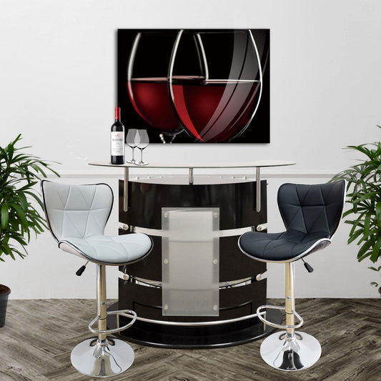 ZANDRO Two Wine Glass Tempered Glass Print