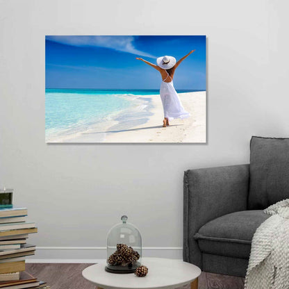 CHARM Sea Breeze Glam Woman Modern Acrylic Wall Art