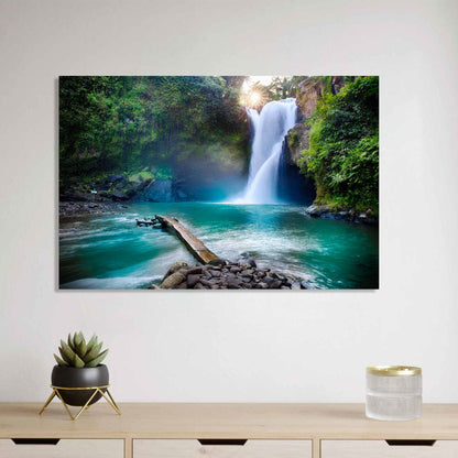 CASCADE Tranquil Waterfall Modern Acrylic Wall Art