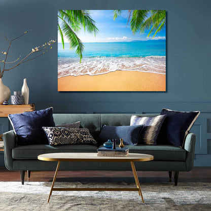 TROPICAL Seaside SerenityModern Wall Art TG